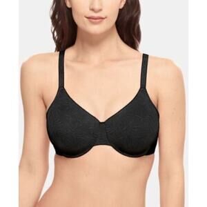 Wacoal black Women's Inside Edit Underwire full coverage Bra 855307 size 38DDD